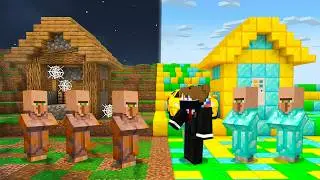 POOR vs RICH Village Battle in Minecraft