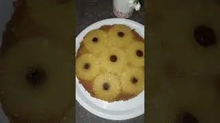 Simple Upside Down Pineapple cake #upsidedown #cake #pineapple #simple