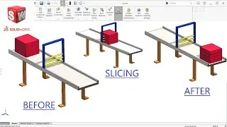 Block slicing 3D animation tutorial in SolidWorks | Solidworks Tutorial
