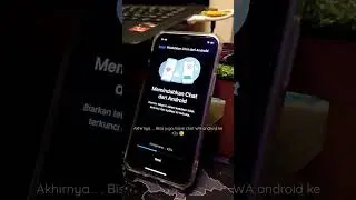 akhir nya bisa juga pindah chat WA android ke iOs . . 