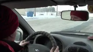 За рулем курсанты. г. Красноярск.