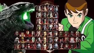 Mortal Kombat 9 - GODZILLA & BEN 10 - Expert Tag Ladder - Gameplay @(1080p) - 60ᶠᵖˢ ✔