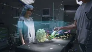 Technology of AI-assisted surgery. Healthcare innovation.