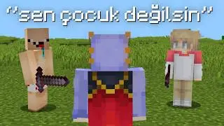 Sadece ÇOCUKLARA Özel Minecraft Sunucusuna Girdim