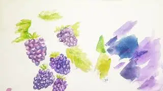Рисуем ежевичку🍇🍇🍇