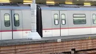MTR - Tung Chung Line trains departing Sunny Bay