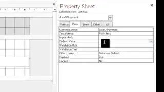 setting default values on forms - access
