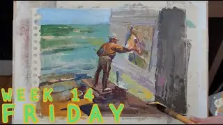 Friday Week 14: Joaquín Sorolla -Black and White to Color using Acryla Gouache (17/04/2020)