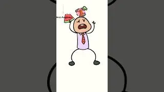 Oh no! A watermelon tree on his head!