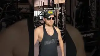 Guys as soon as they hit 225 on bench… #gym #benchpress #dan