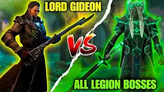 Using Lord Gideon Level 13 Against All Legion Bosses - Shadow Fight 4