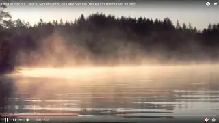 Magic Morning Mist on Lake Saimaa