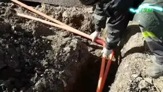 ПРОКЛАДКА КАБЕЛЯ В ЗЕМЛЕ HD - - CABLE PLUG IN THE EARTH  HD