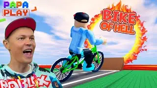 Скоростной паркур на байке Bike of Hell