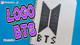 COMO DIBUJAR LOGO BTS PIXEL ART - PIXELADOS