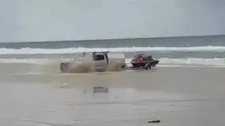 Jetski fail jetski beached