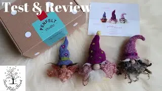 NEEDLE FELTING Spring Gnomes Kit Test and Review PenFelt Studios