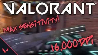 I TRIED PLAYING VALORANT ON MAX SENSITIVITY (HILARIOUS!)