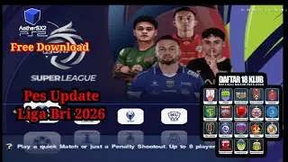 PES Update Liga BRI 2025/2026 🔥 18 Klub Resmi | AetherSX2 PS2 Android | Free Download