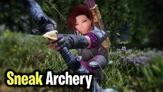 Skyrim SE: Sneak Archery (Vanargand Animations)