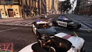 GTA 5 PC Gameplay - Playing/Fighting with Cops