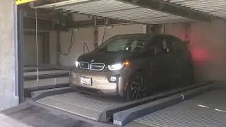 Underground pit puzzle parking system completed in united states