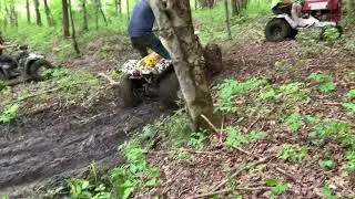 2000 Polaris Trailblazer Hitting the Mud Hole