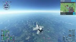 MSFS 2020 F-18 from Moscow to New York