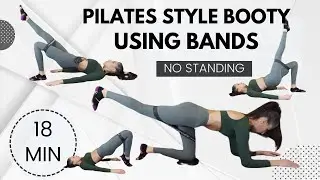 pilates booty workout // Pilates Band Workout // No Standing Workout // No Standing Glute Workout