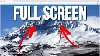Как это сделать - создание full screen на сайте на Html Css