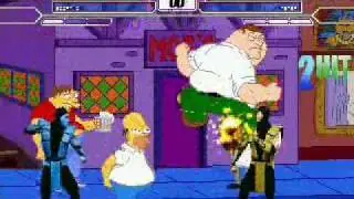 Scorpion and sub vs peter griffin and homer simpson