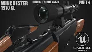 PART 4 | WINCHESTER 1910 SL | MODELING GAME ASSET IN MODO