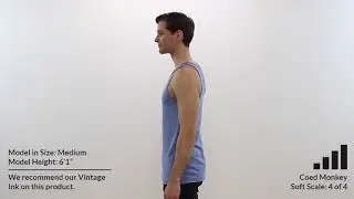 Custom AMERICAN APPAREL 50/25/25 TANK TOP Style TR408 360° Product Video by Coed Monkey