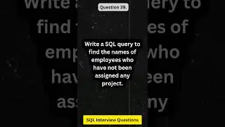 SQL Interview Questions and Answers | SQL | SQL Tutorial | SQL Full Course | SQL Complete Course #39