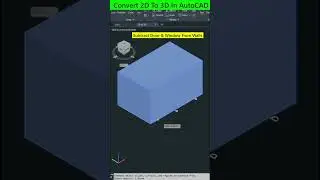 Convert 2D To 3D in AutoCAD 