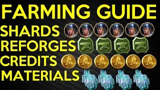 HOW TO GET MATERIALS REFORGES CREDITS AND SHARDS INJUSTICE 2 MOBILE CAMPAIGN FARMING GUIDE