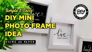 DIY Mini Photo Frame Idea Using A4 Paper