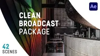 Clean Broadcast Package (After Effects Template)