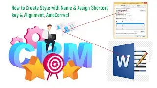 How to Create Style with Name & Assign Shortcut key
