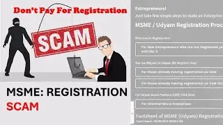 Beware! How to Avoid MSME Registration Scams | Identify the Legitimate Website