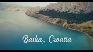 Baška -  Island Of Krk, Croatia - Drone footage - 4K