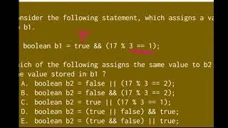 Equivalent Boolean Expressions (Java) - AP Computer Science A