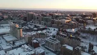 Aerial View of Rideau Sussex Ottawa 2022-02-18 5h21pm