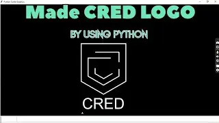 MADE CRED LOGO USING PYTHON || SEE MY CHENNAL FOR MORE INTRESTING GRAPHICS VIDEO