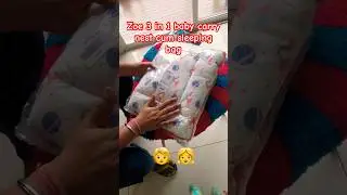 Zoe 3 in 1 baby carry nest cum sleeping bag. #child #sleeping #bag #firstcray #orange.