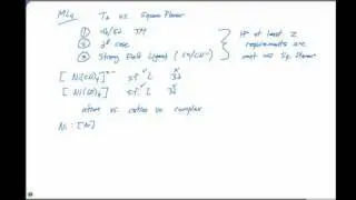 23.2.7 Tetrahedral vs. Square Planar Geometry Example
