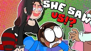 She Caught US in my Room |  My Big Tiddy Goth GF Experience Part  2 - Animated Story