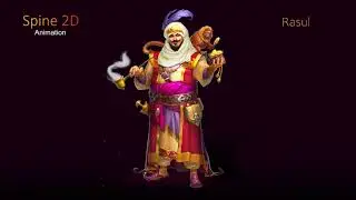 Spine 2D animation. Rasul