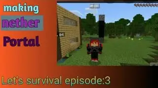 MAKING NETHER PORTALS AND FINDING RUIN  | EP 3 | KABEER'S SURVIVAL SERIES ❤️🥵❤️🥰🥰❤️🥵❤️❤️💗