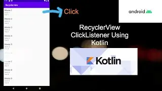 RecyclerView OnClickListener in Kotlin | Android Development